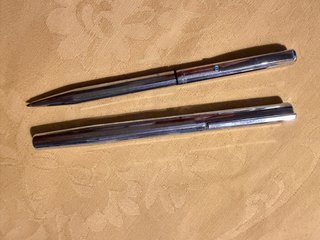 Serie 4 penne vintage metallo