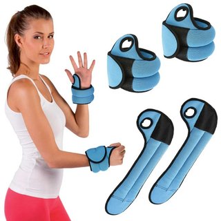 Set 2 Pesi Polsi e Caviglie 1 kg Allenamento Palestra