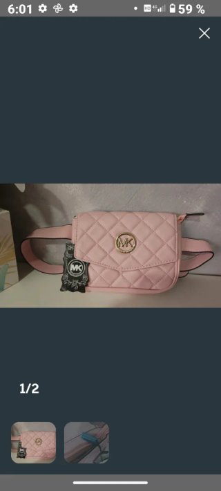 Riñonera, bandolera rosa.Nueva a estrenar.