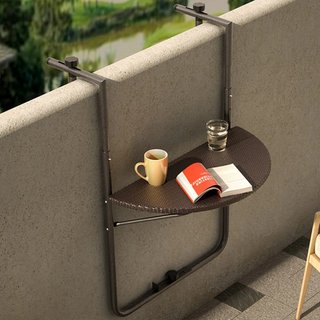 Tavolo Tavolino Ringhiera Esterno Balcone Pieghevole