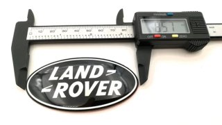 EMBLEMA LOGO LAND ROVER NEGRO 8CM