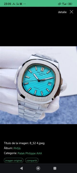 Reloj Patek Phillipe Automátic blue Tiffany.co