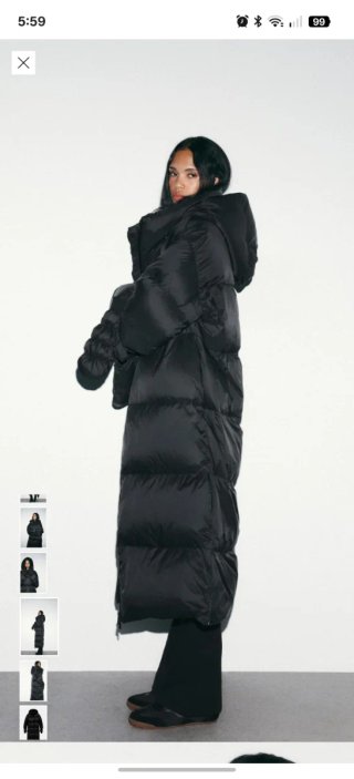 Anorak 70% plumón 30% pluma con guantes