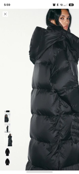 Anorak 70% plumón 30% pluma con guantes