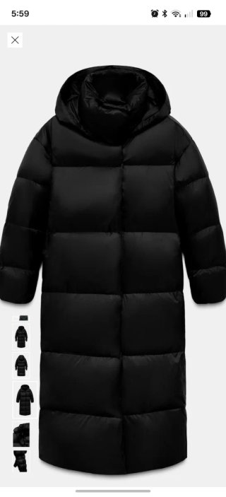 Anorak 70% plumón 30% pluma con guantes