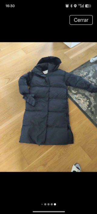 Anorak 70% plumón 30% pluma con guantes