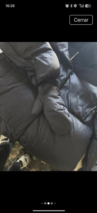 Anorak 70% plumón 30% pluma con guantes