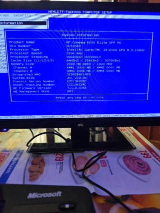 PC HP Compaq 8200 Elite