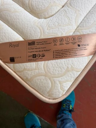 Colchón Sonpura Royal 150x190 + Base Beige