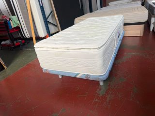 Colchón Flex 90x200 + Base Tapiflex