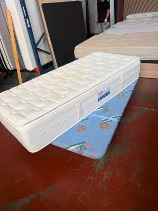 Colchón Flex 90x200 + Base Tapiflex