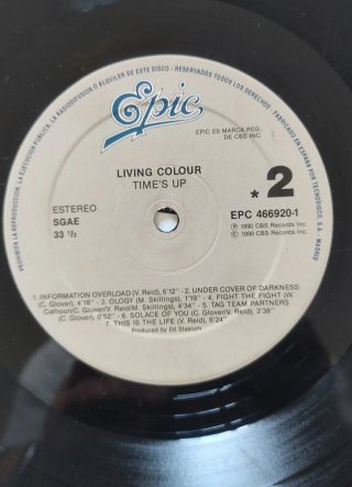 Vinilo Living Colour Times Up
