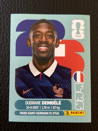 Figurina Fifa World Cup 2026 Mbappé & Dembélé