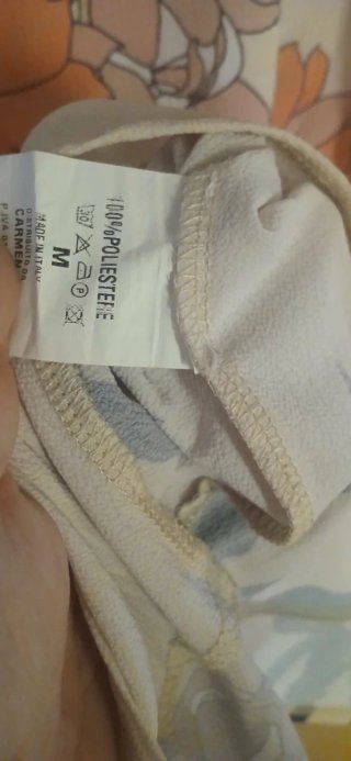 Camicia donna floreale beige e arancio