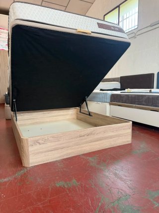 Canapé Madera Roble 150x190 + Colchón