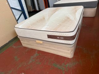 Canapé Madera Roble 150x190 + Colchón