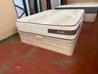 Canapé Madera Roble 150x190 + Colchón