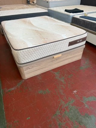 Canapé Madera Roble 150x190 + Colchón