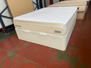 Canapé Flex 150x190 madera ártico y Colchón Flex