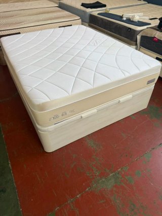 Canapé Flex 150x190 madera ártico y Colchón Flex