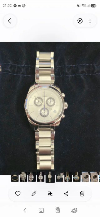 Orologio Calvin Klein Cronografo Argento