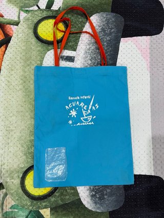 Bolsa guardería infantil Acuarelas
