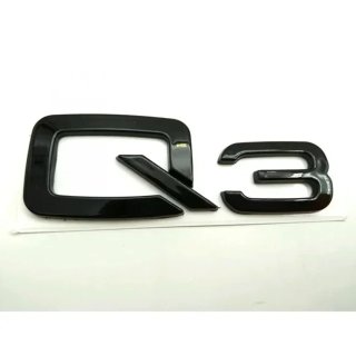 Emblema LOGO AUDI Q3 negro