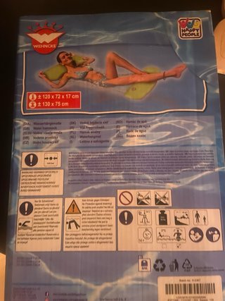 Sedia mare gonfiabile verde