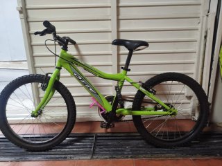 Bicicleta infantil verde