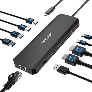 WAVLINK Estación acoplamiento para laptop