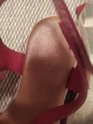 Sandalias rojas de cuero talla 39