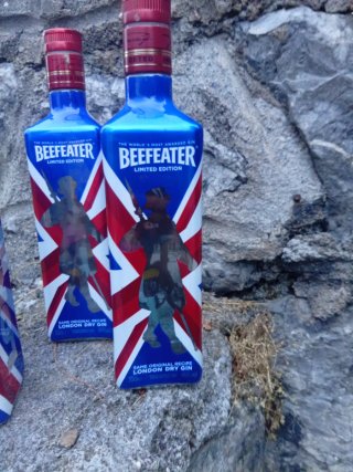 3 bottiglie vuote Beefeater Edizione Limitata