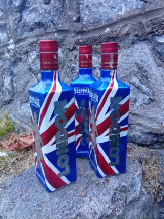 3 bottiglie vuote Beefeater Edizione Limitata