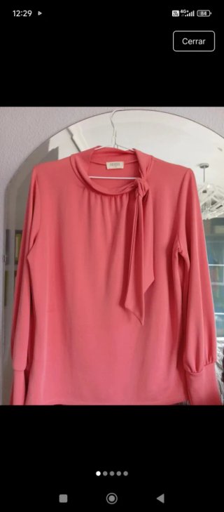 Blusa rosa Origen manga larga tejido elástico