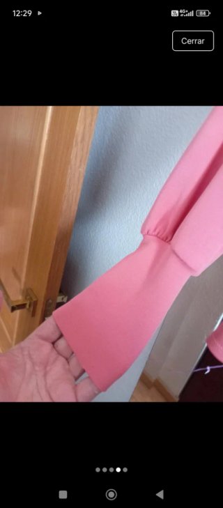 Blusa rosa Origen manga larga tejido elástico