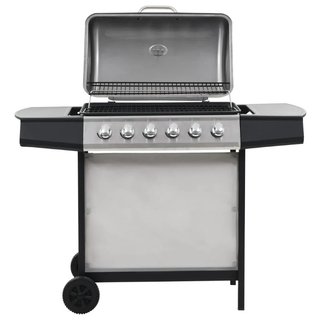 Barbecue Griglia a Gas GPL con 6 Fornelli Acciaio