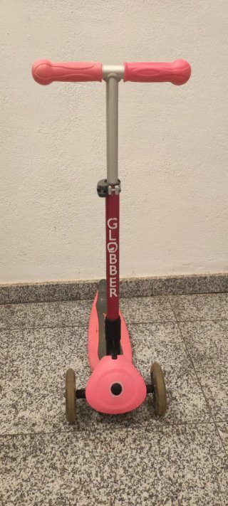 Patinete globber infantil 3 ruedas rosa