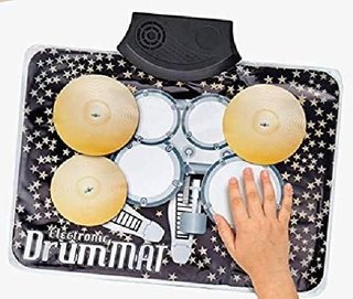 Tappetino Musicale Mini Batteria Portatile Percussioni Da