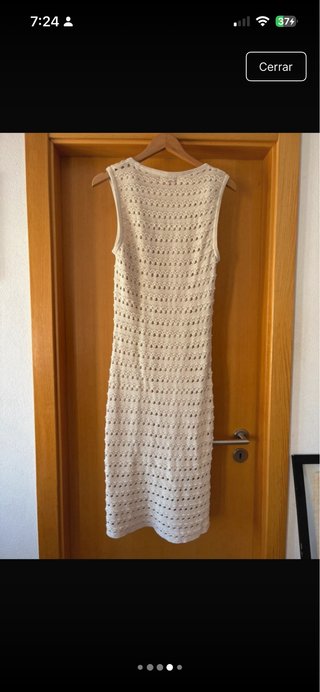 Vestido Guess beige crochet