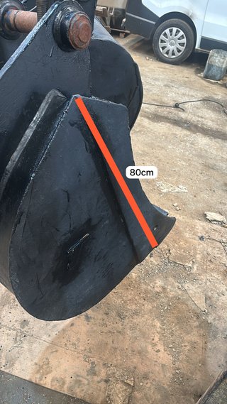 Cazo Excavadora Negro