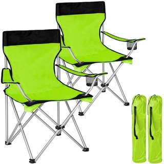 2x Sedie Pieghevoli Da Campeggio Con Borsa Camping Sedia
