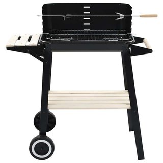 Barbecue in Acciaio Mobile a Carbonella con Ruote Braciere
