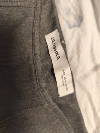 Falda pantalón Bershka gris talla S