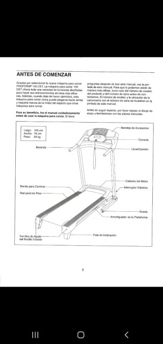 Cinta de Correr Pro-Form 105 CST
