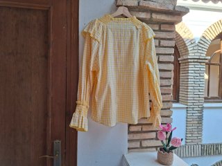 Blusa vichy volantes Allo Allo