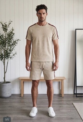 Conjunto Gucci Color Beige. Talla - S, L, XL, XXL