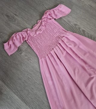 Vestido rosa mujer talla única