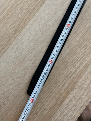 Cinturón de ante negro para hombre