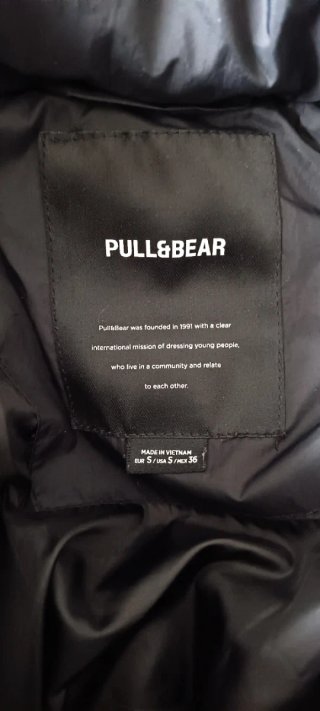 Plumífero Negro Pull&Bear