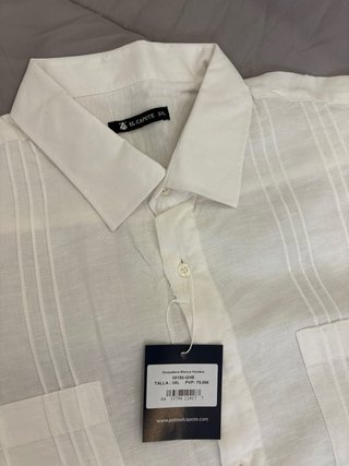 Camisa Original Penguin Blanca Manga Larga